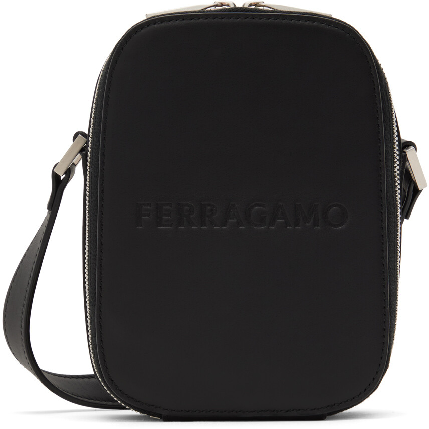 

Черная компактная сумка через плечо Ferragamo, цвет Nero
