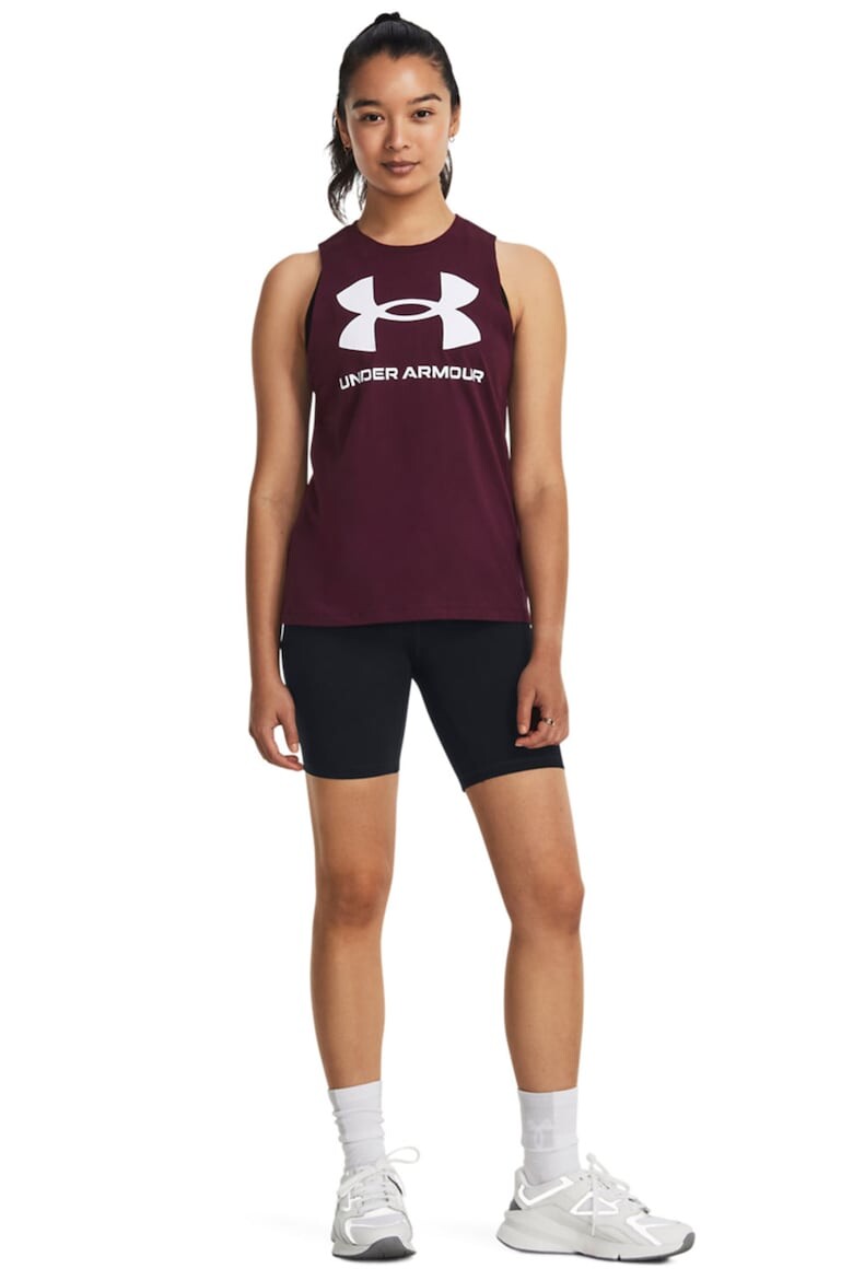 Спортивный топ для фитнеса Under Armour, фиолетовый топ для фитнеса overcome xd28