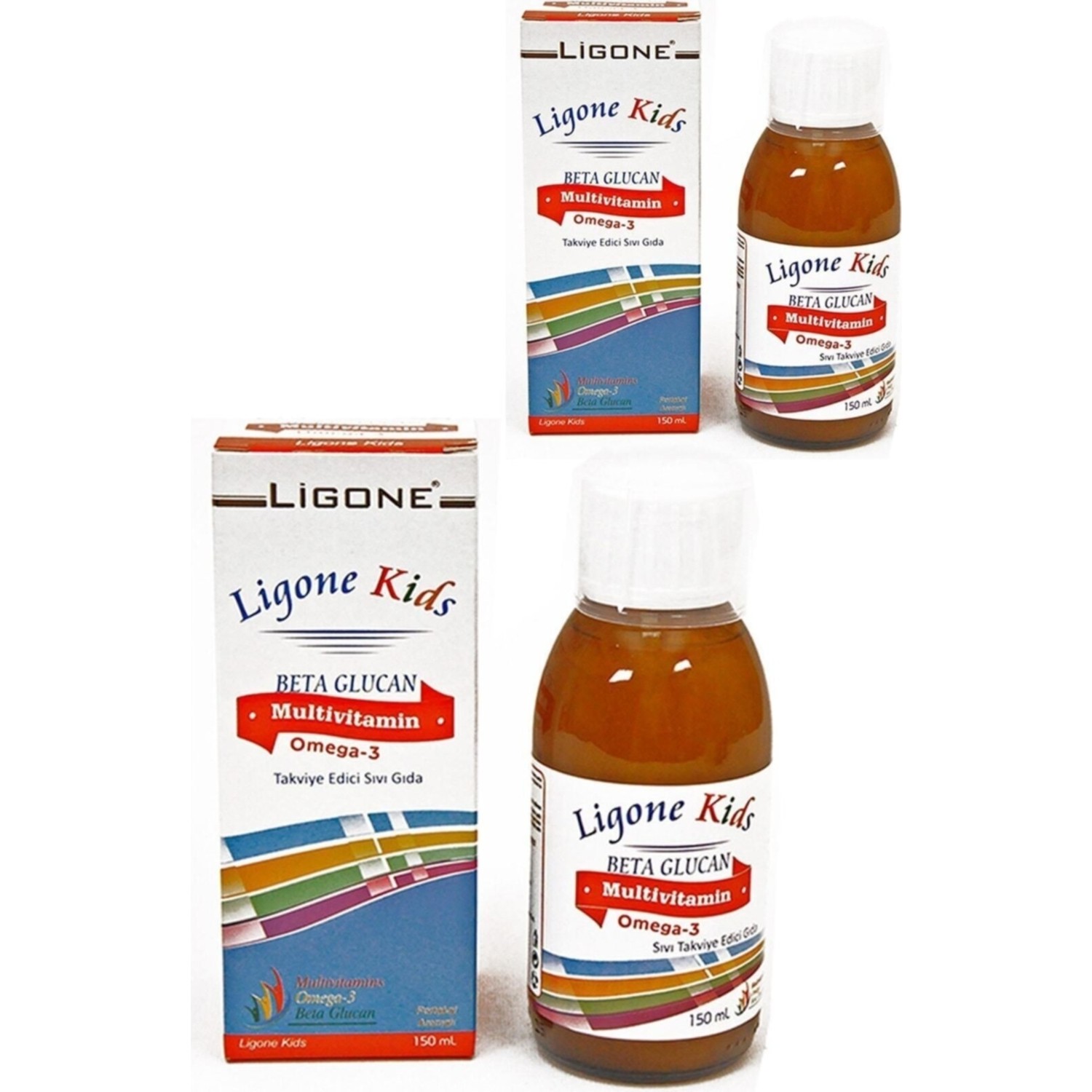 Мультивитаминный сироп Ligone Kids, 12 упаковки по 50 мл