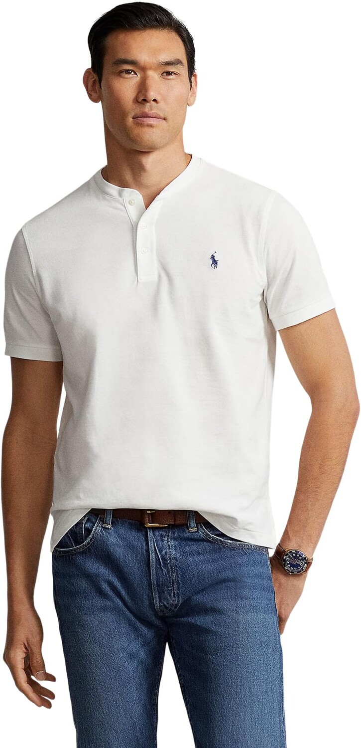 

Сетка Хенли в полулегком весе Polo Ralph Lauren, цвет Deckwash White