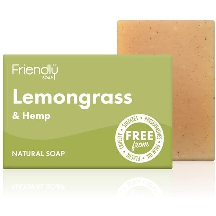 

Дружественное мыло Лемонграсс и конопля 95г Friendly Soap