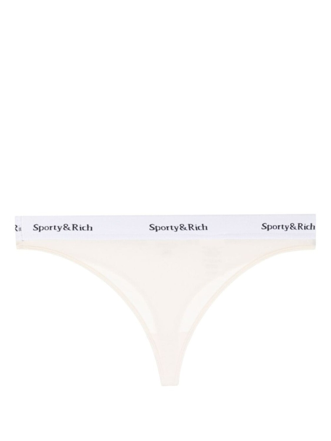 

Sporty & Rich трусы-стринги Serif с логотипом, нейтральный цвет