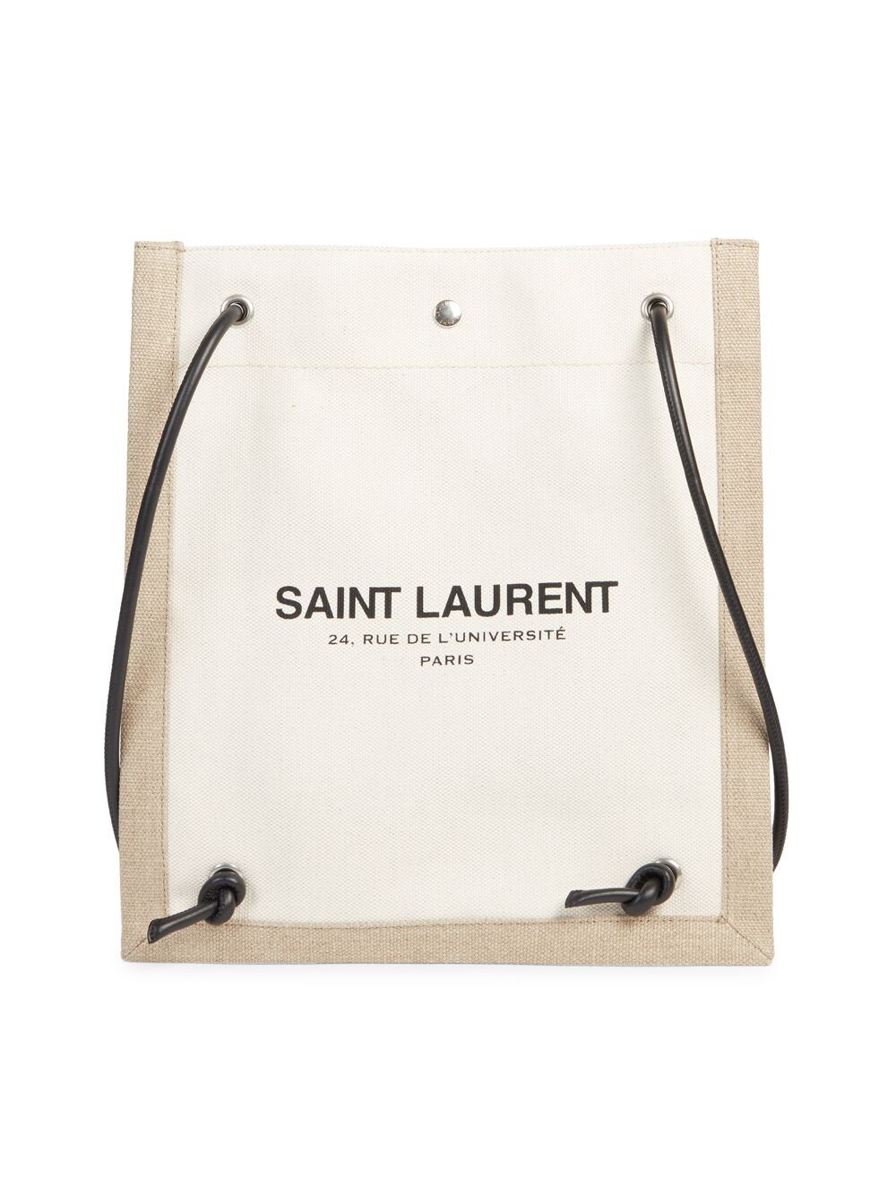 

Холщовая сумка через плечо на плоской подошве Universite Saint Laurent, белый