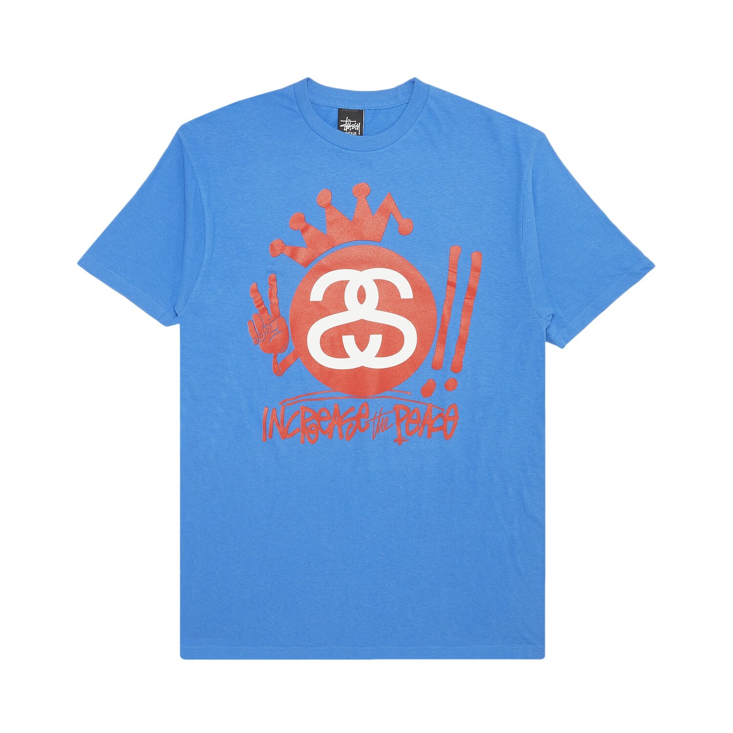 

Футболка Stussy Crown Enhance The Peace, синяя