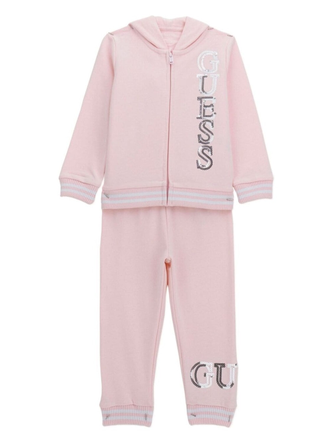 

Guess kids спортивный костюм с логотипом, розовый