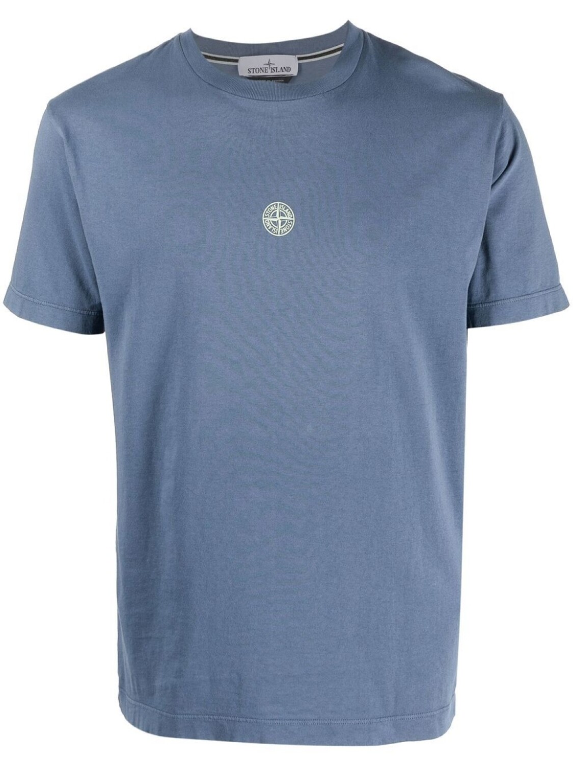 

Stone Island logo-print detail T-shirt, синий