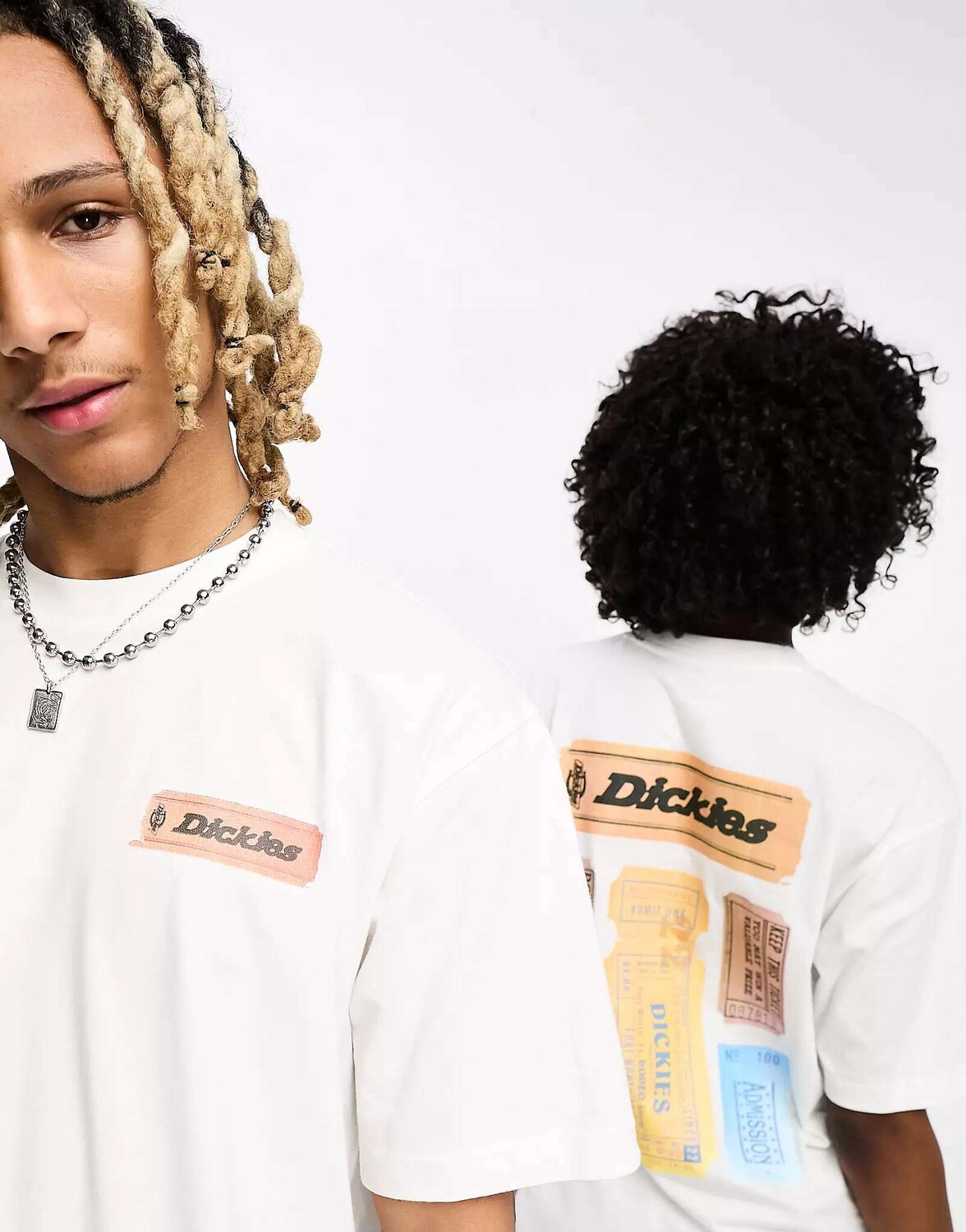 

Белая футболка с принтом «обратный билет» Dickies paxico, Белый