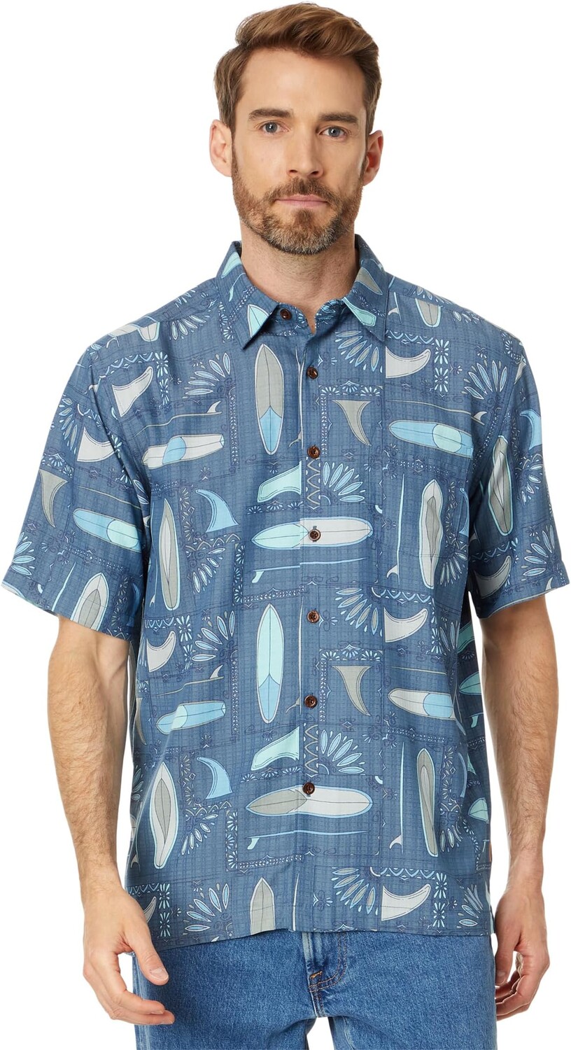 

Рубашка Long Boards Short Sleeve Woven Quiksilver, цвет Longboards Ensign Blue