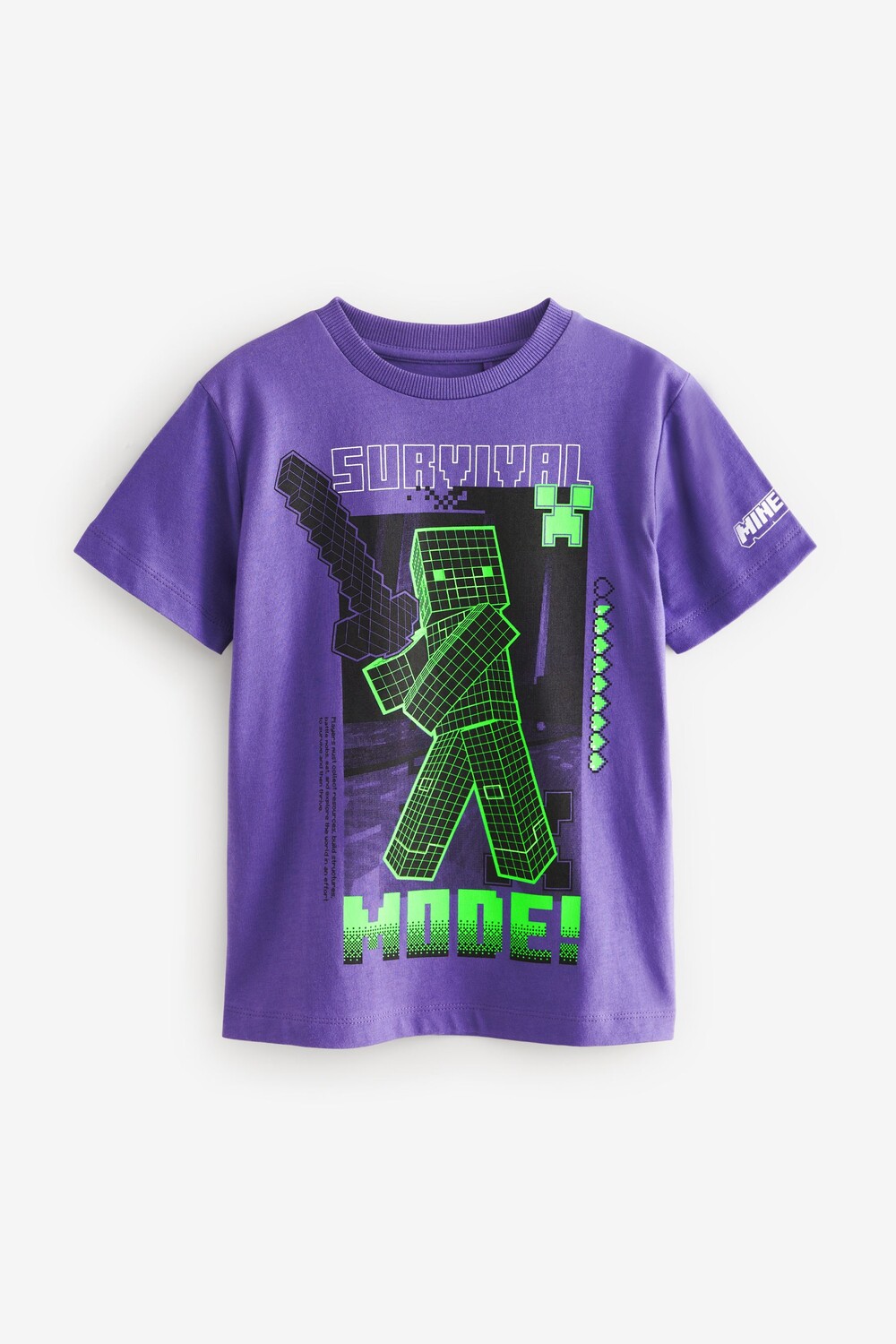

Лицензионная футболка Minecraft (4 16 лет) Next, фиолетовый