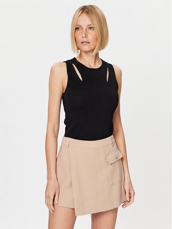 

Топ приталенного кроя Dkny, черный