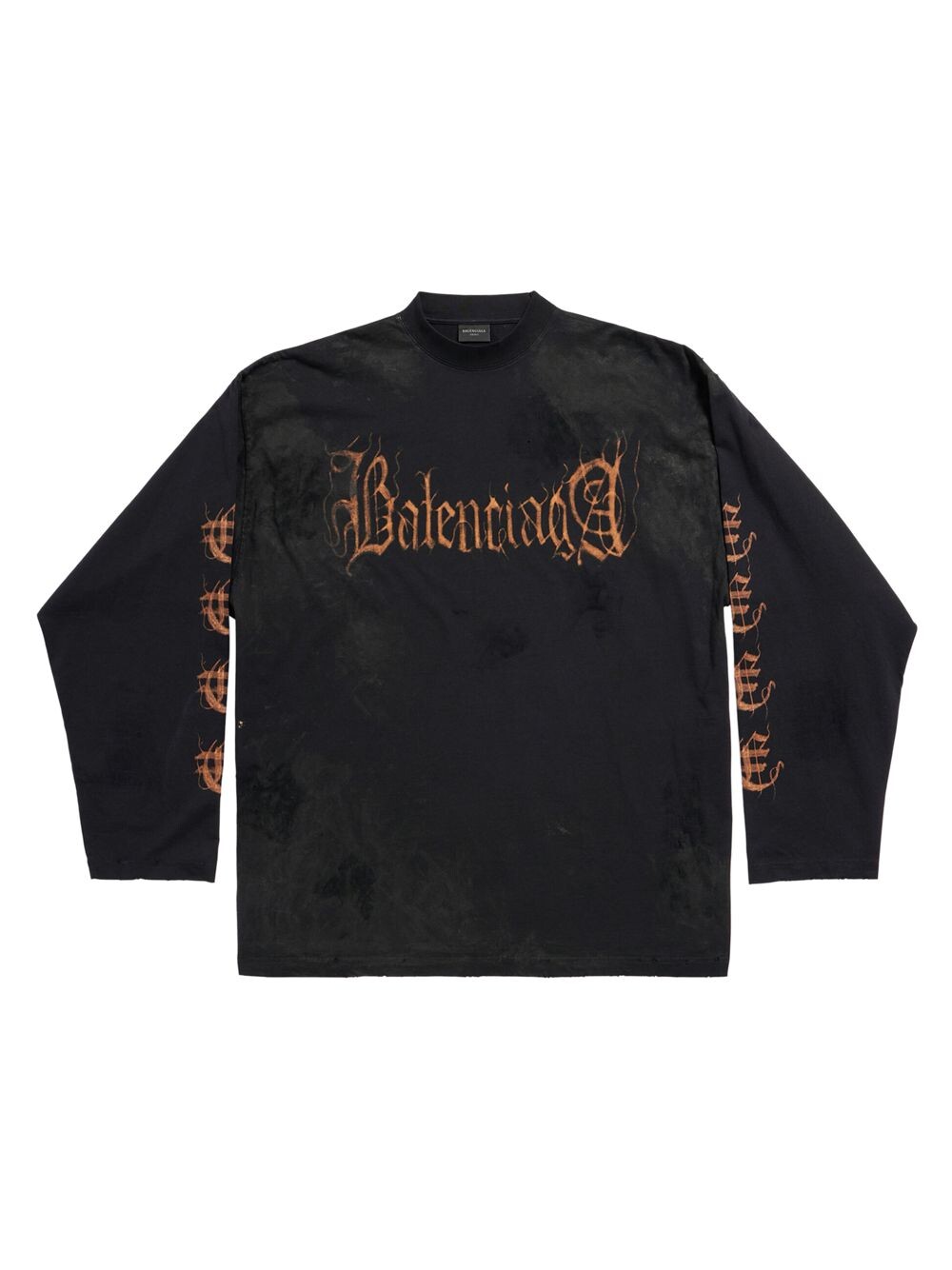 

Футболка Heavy Metal с длинным рукавом оверсайз Balenciaga, черный