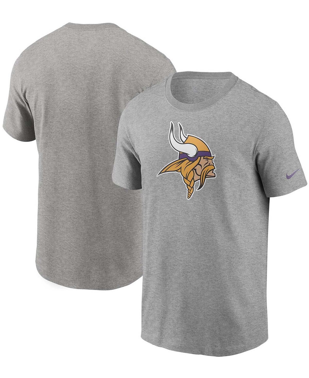

Мужская серая футболка с логотипом Minnesota Vikings Primary Logo Nike