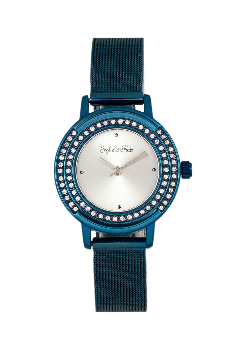 Часы-браслет Cambridge с кристаллами Сваровски Sophie and Freda, синий