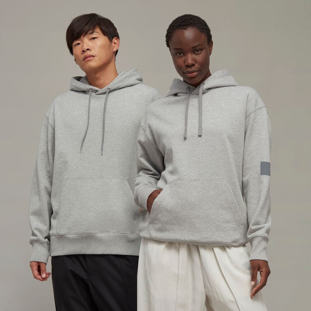 

Толстовка Adidas Y-3 ORGANIC COTTON TERRY HOODIE, серый