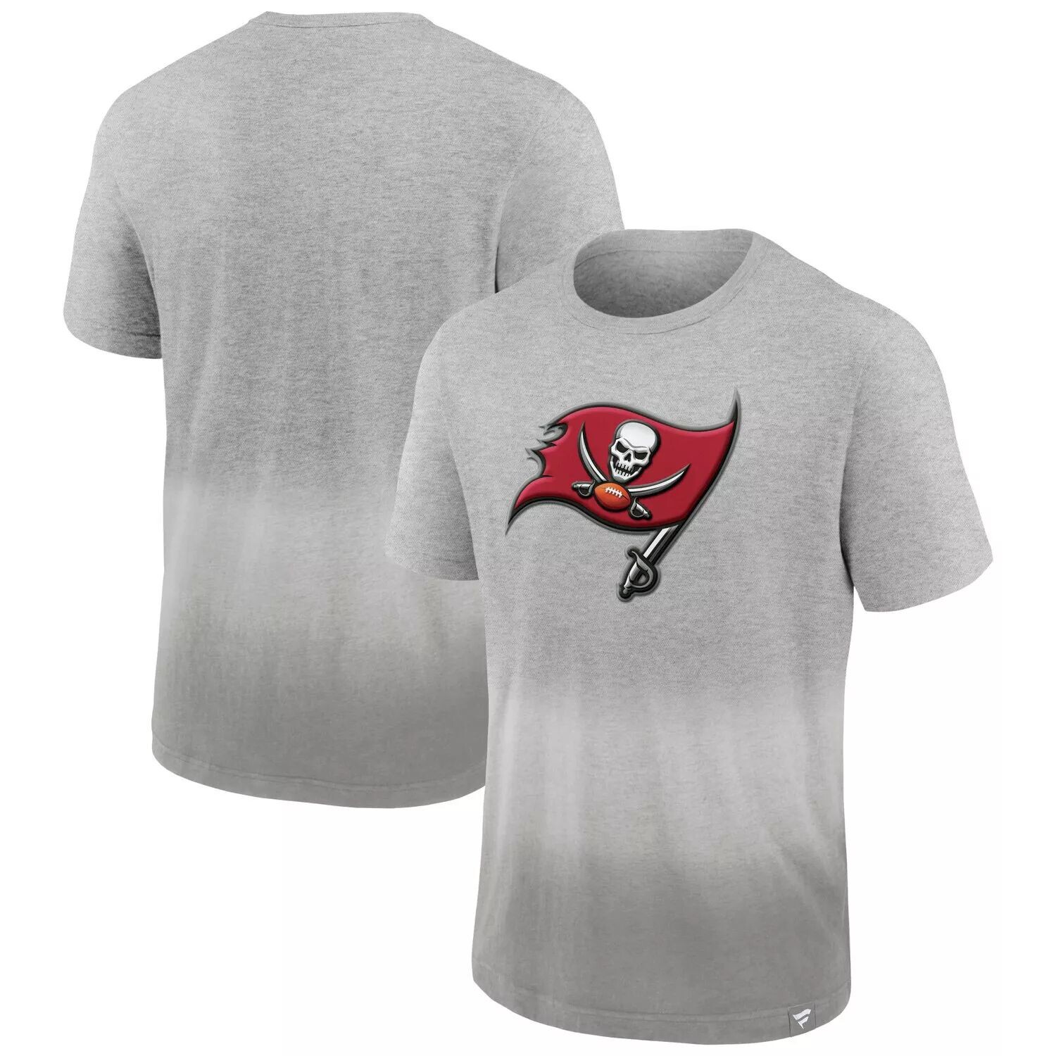 

Мужская фирменная серо-серая футболка Tampa Bay Buccaneers Team с эффектом омбре Fanatics, Серый