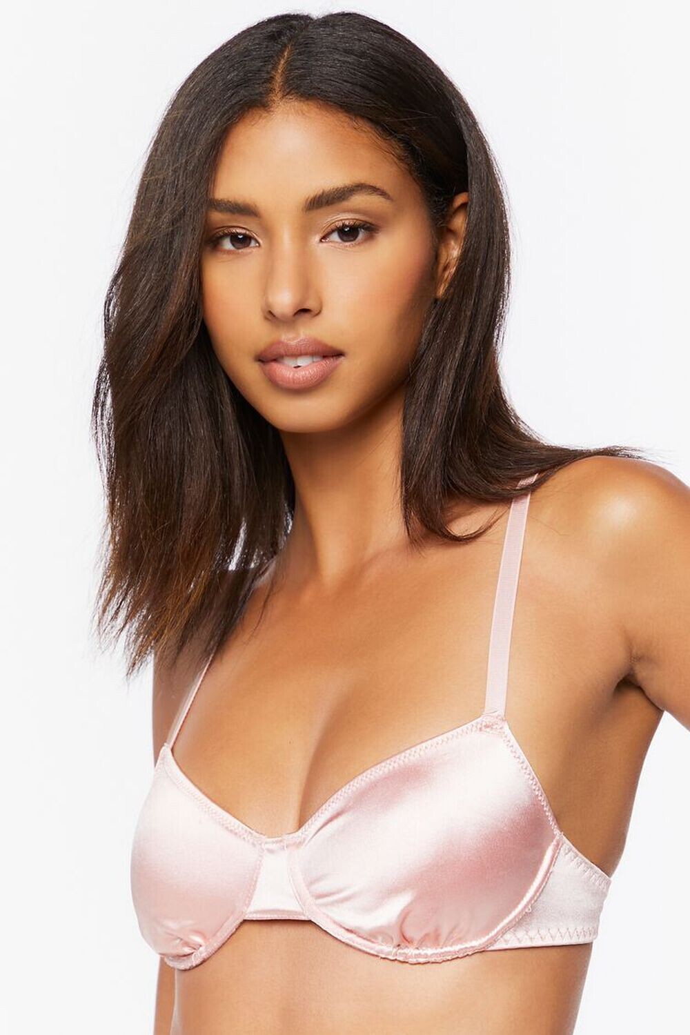 

Атласный бюстгальтер на косточках Forever 21, краски