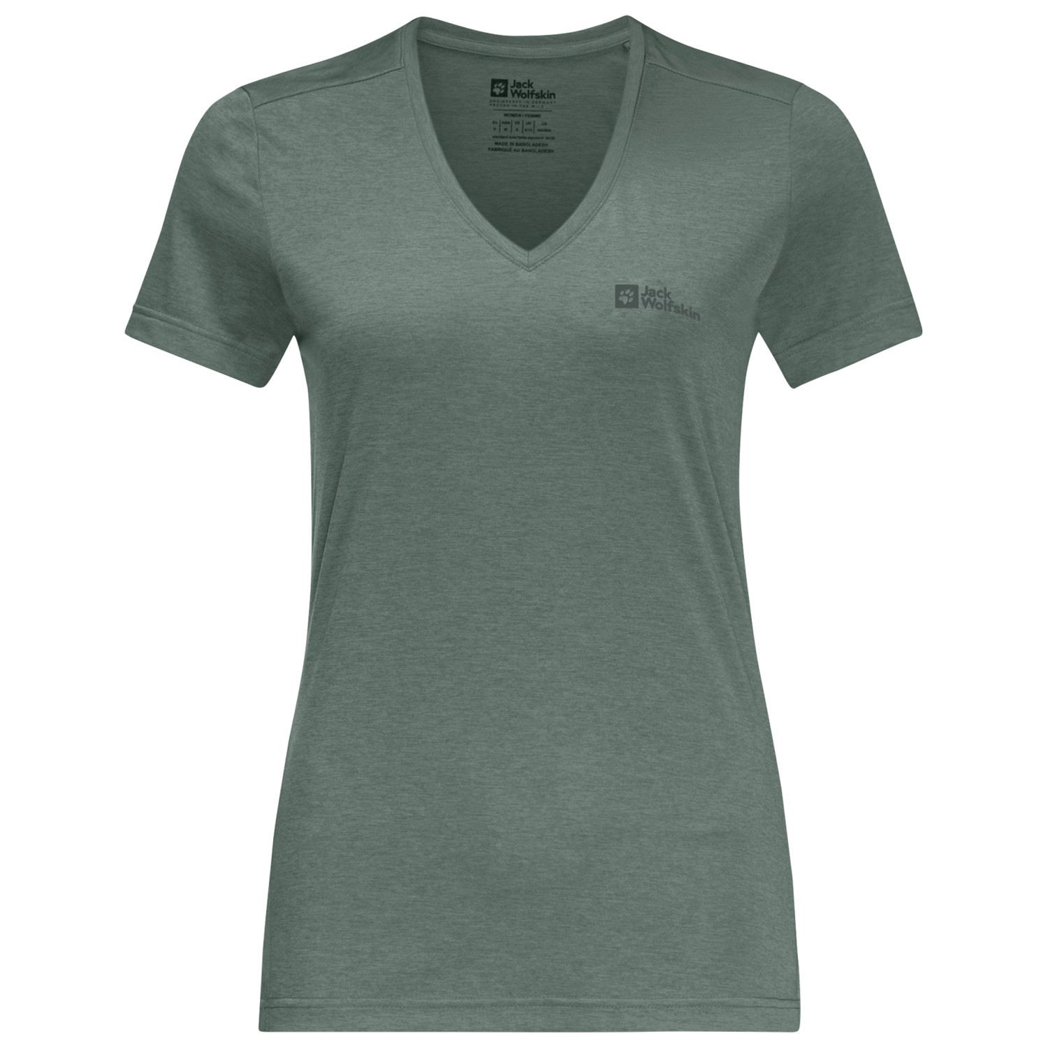 Функциональная рубашка Jack Wolfskin Women's Crosstrail Tomen, цвет Hedge Green цена и фото