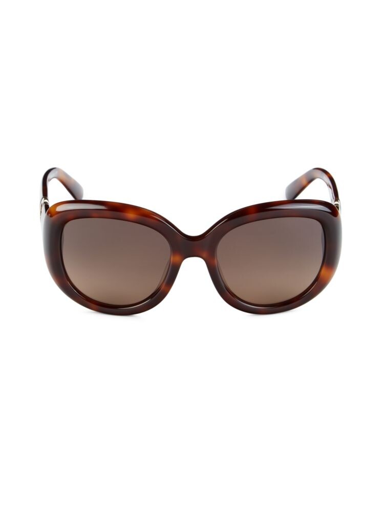 

Круглые солнцезащитные очки 53MM Ferragamo, цвет Tortoise