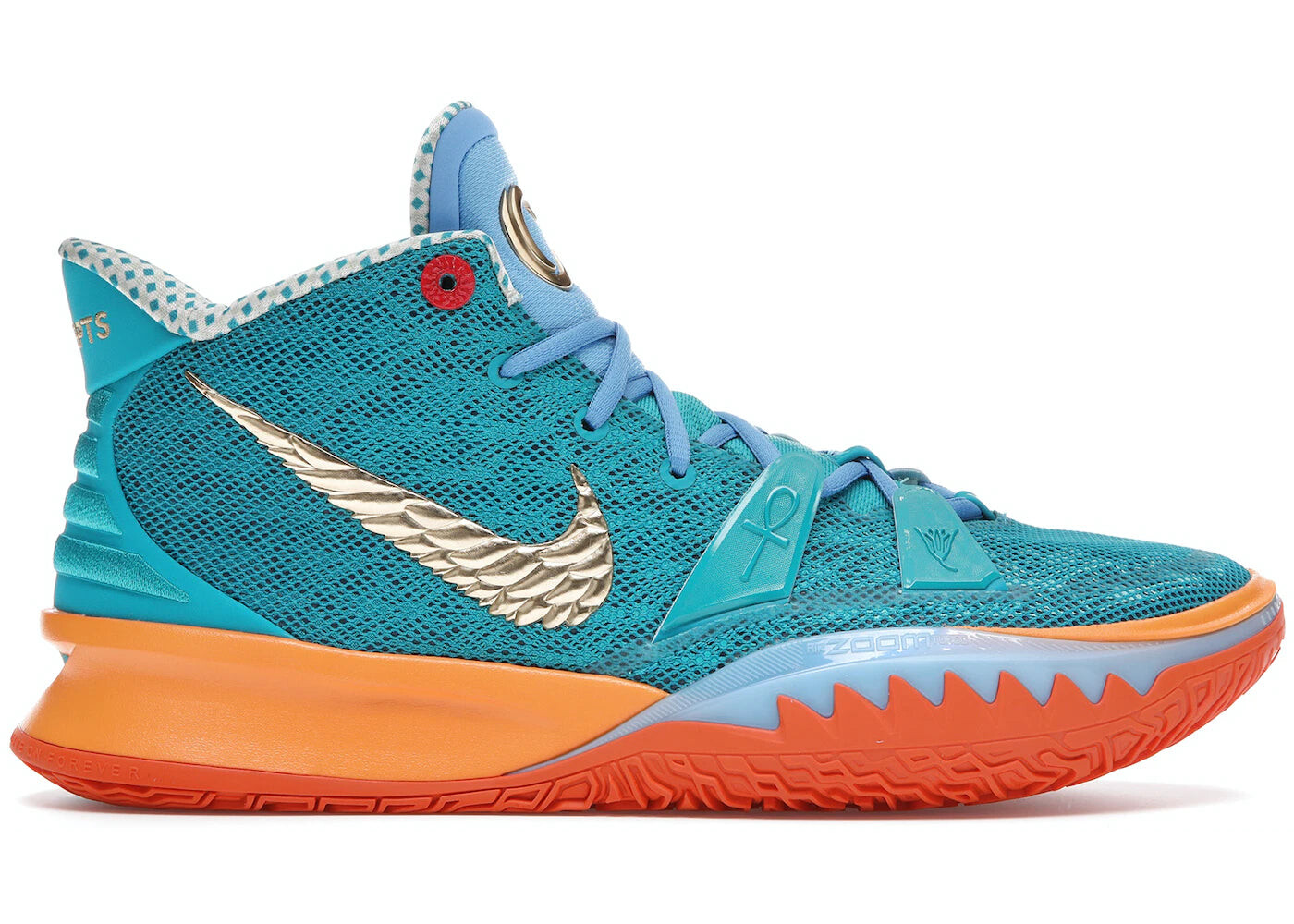 

Кроссовки Nike Kyrie 7 мужские, синий / оранжевый