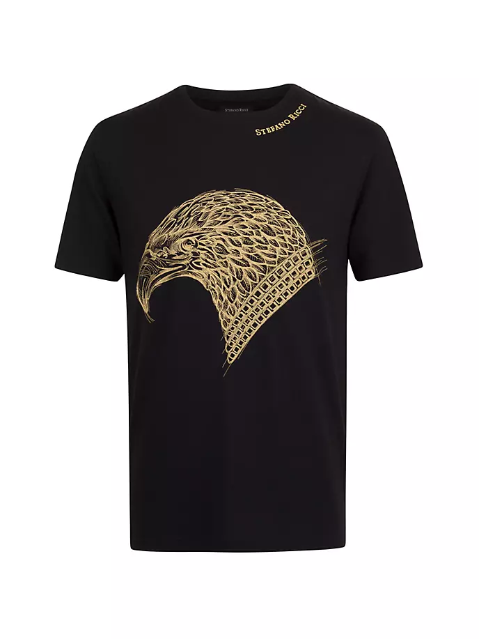 

Футболка с круглым вырезом Stefano Ricci, черный