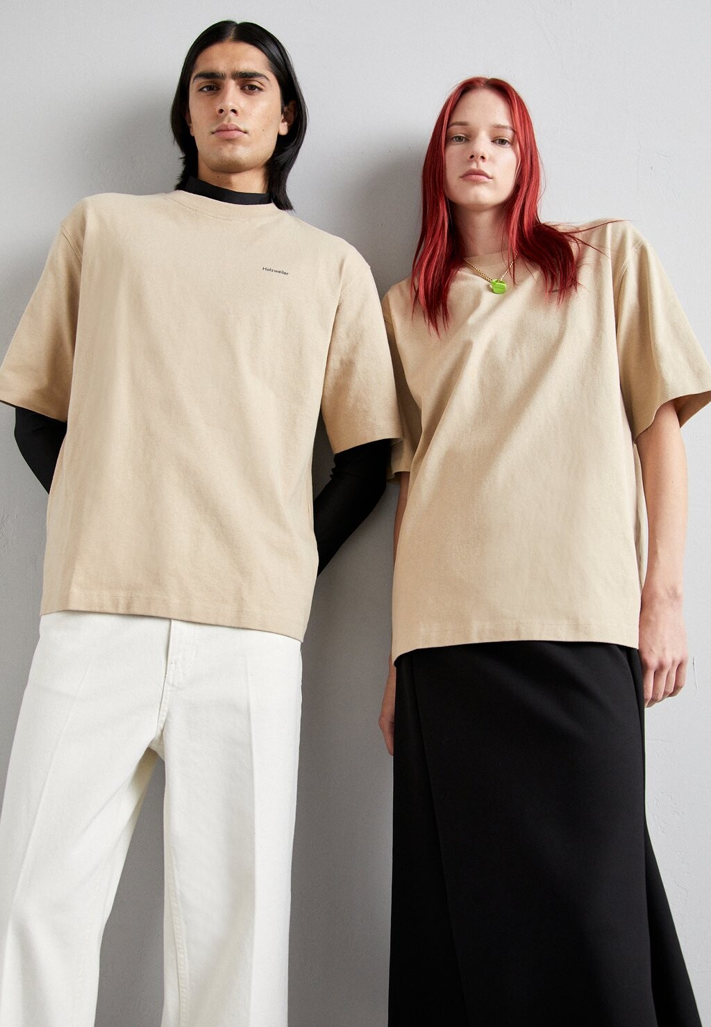

Базовая футболка Relaxed Tee Unisex Holzweiler, цвет sand
