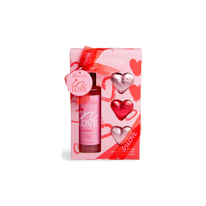 

Набор косметики Set de Baño In Love Rose Rath Set Idc Institute, Set 4 productos