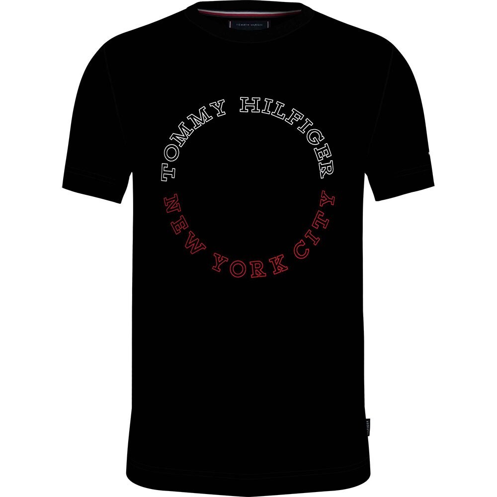

Футболка Tommy Hilfiger Monotype Roundle, черный