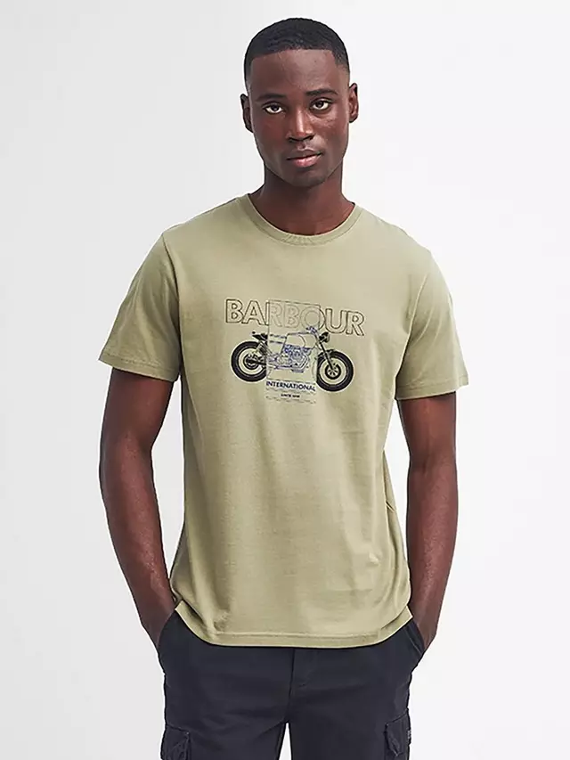

Футболка Barbour Calder, цвет bleached olive