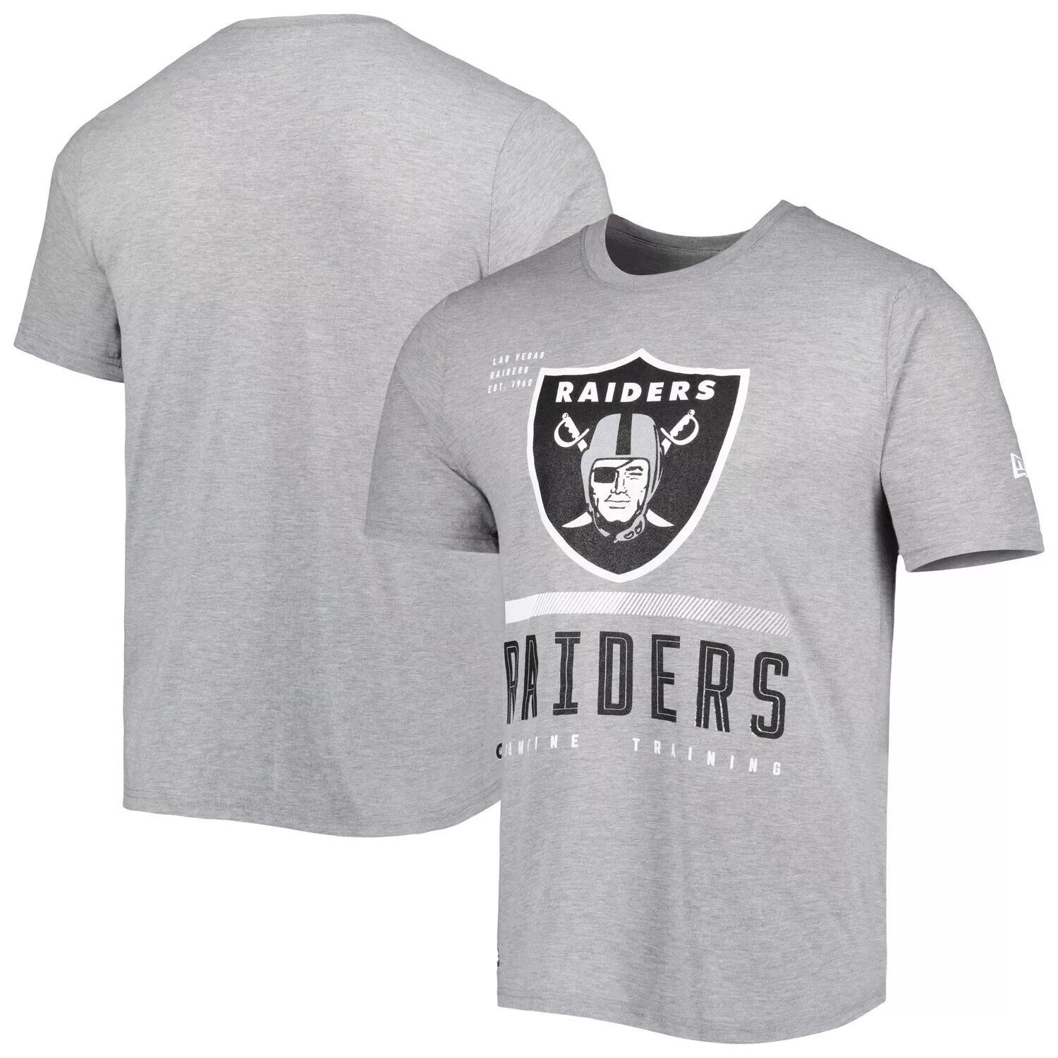 

Мужская серая футболка New Era Heathered Las Vegas Raiders Joint Authentic Red Zone