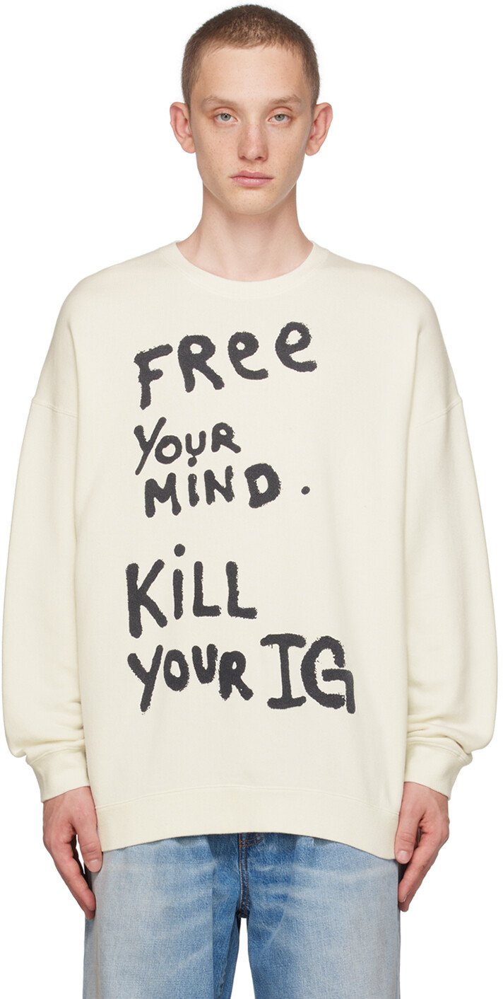 

R13 Off-White Свитер Free Your Mind