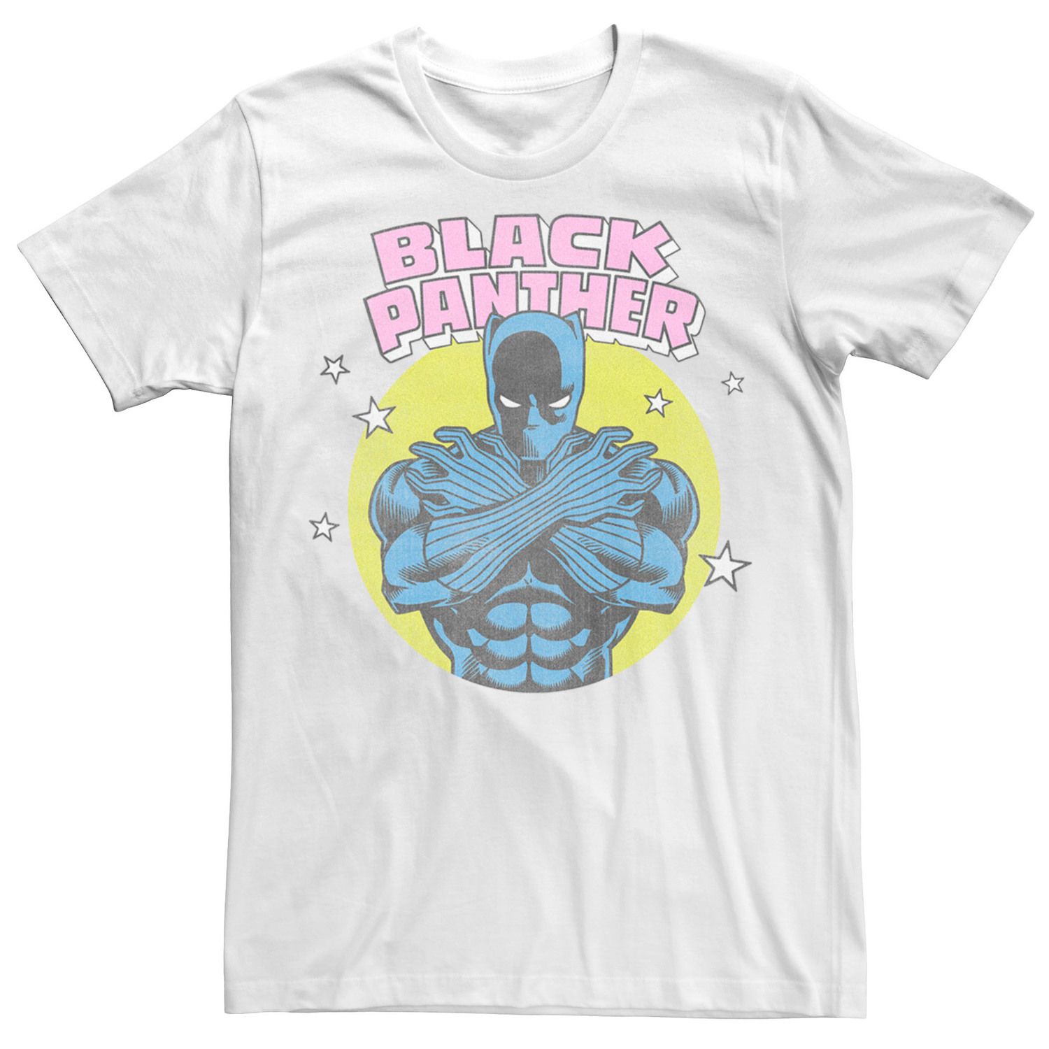 Мужская винтажная футболка с изображением комиксов «Черная пантера» Licensed Character