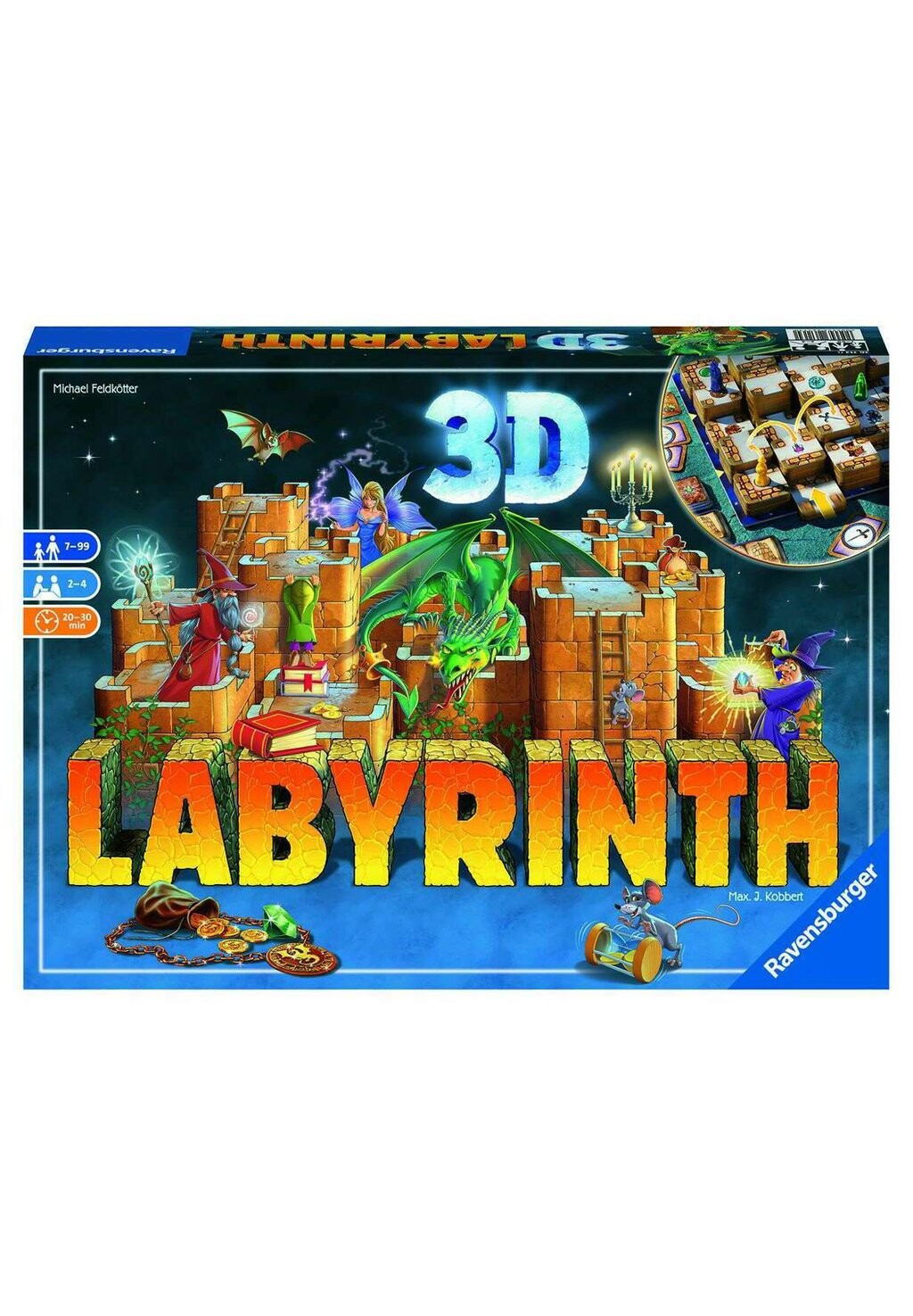 

Настольная игра 3D LABYRINTH Ravensburger, цвет mehrfarbig