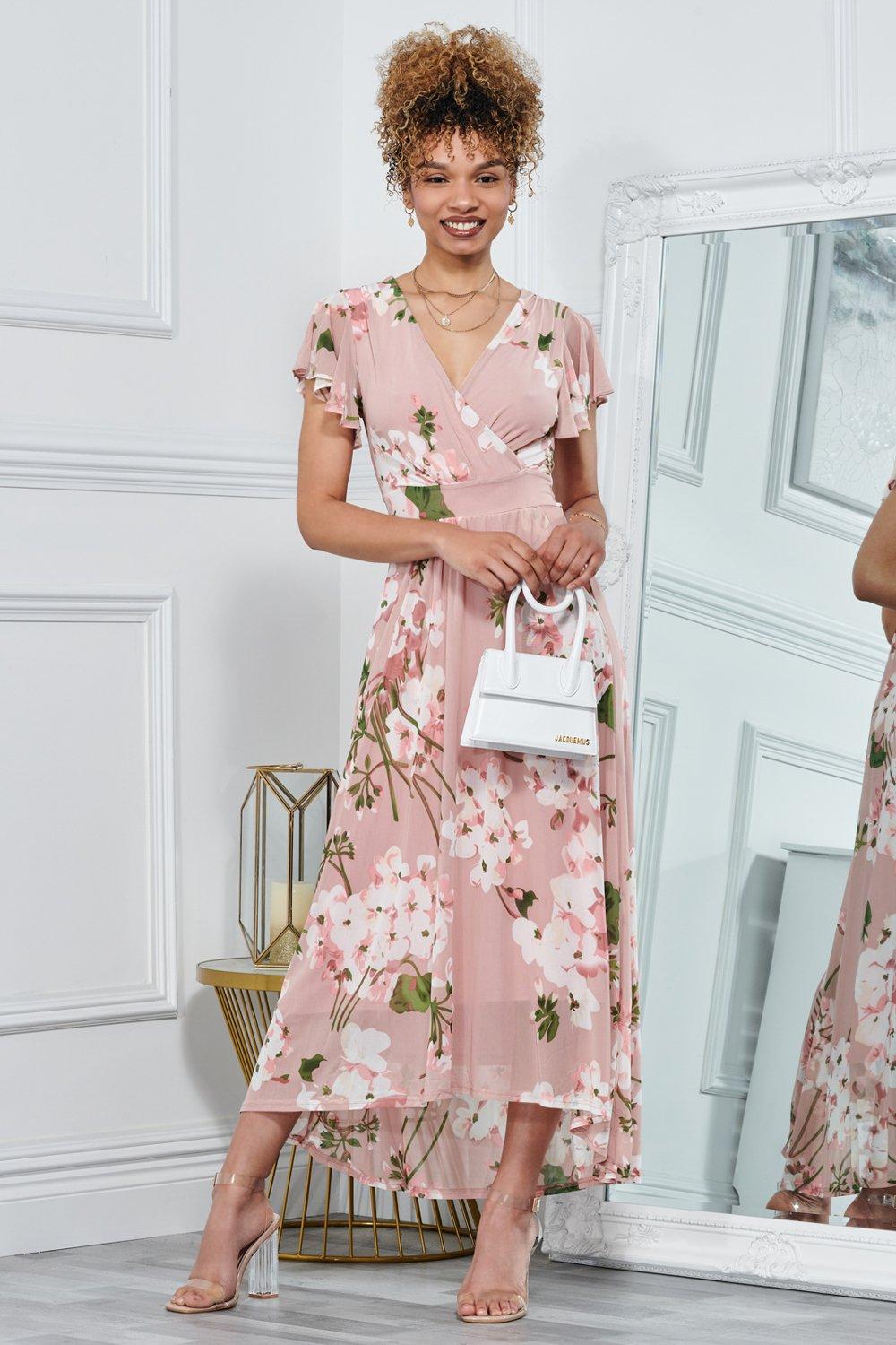 Сетчатое платье макси Rachele с цветочным принтом Jolie Moi, розовый блузка anna rachele 50ycx200147