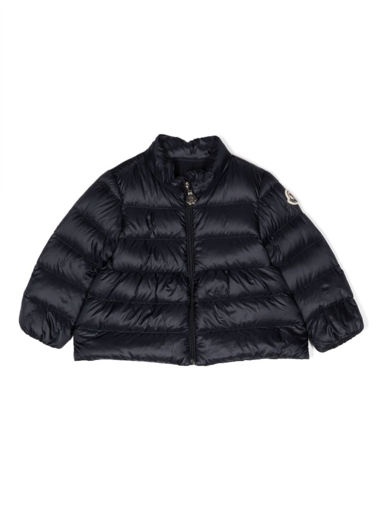 

Пуховик с нашивкой-логотипом Moncler Enfant, синий