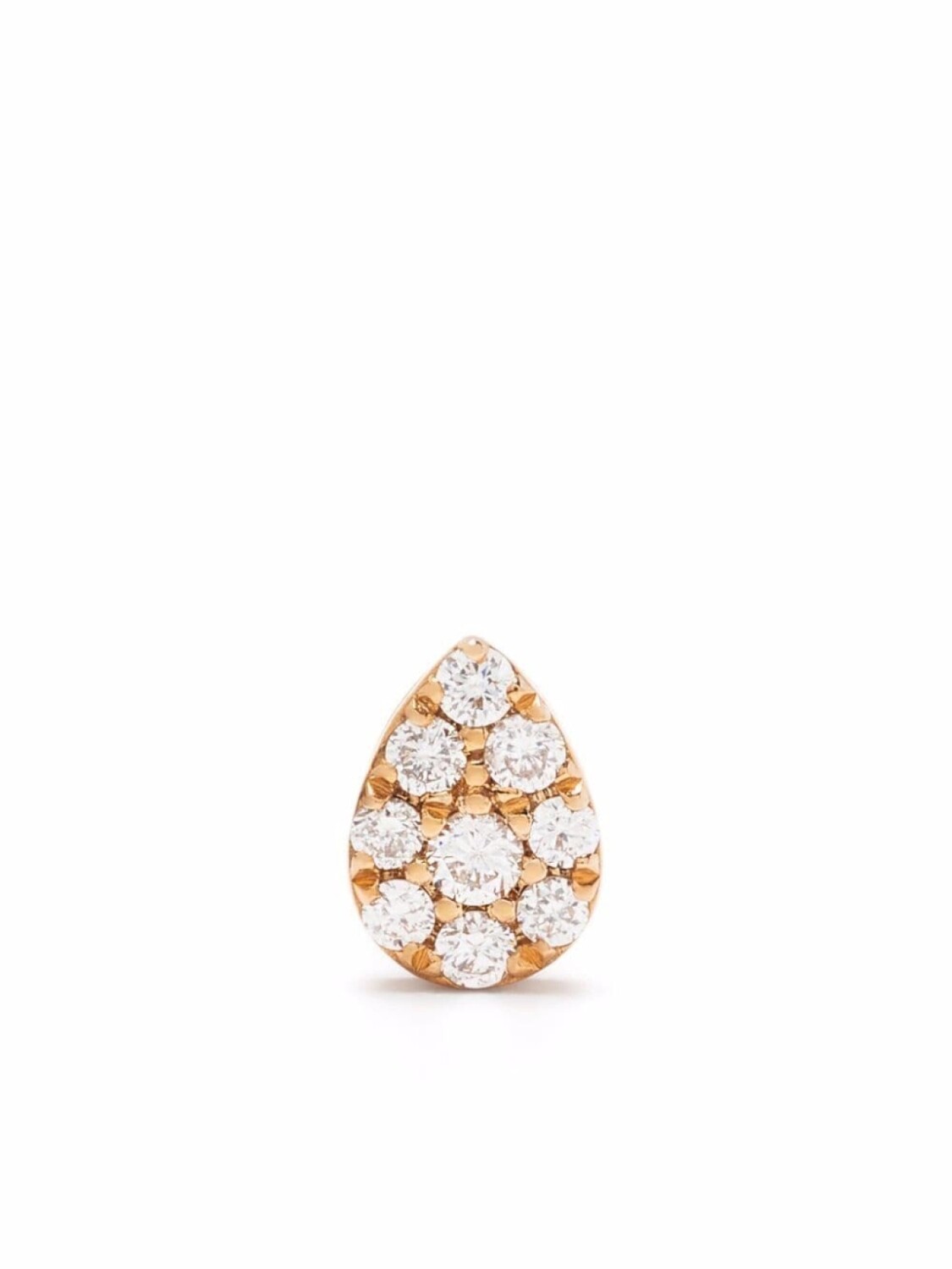 

Серьга Pear из розового золота с бриллиантами Djula, розовый