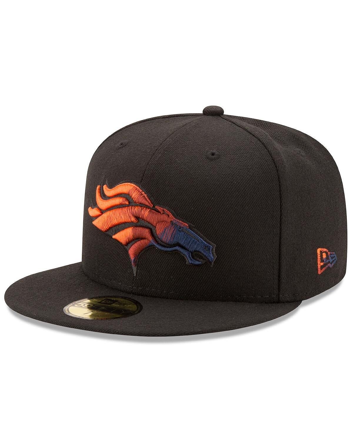 

Мужская черная приталенная шляпа Denver Broncos Color Dim 59FIFTY New Era