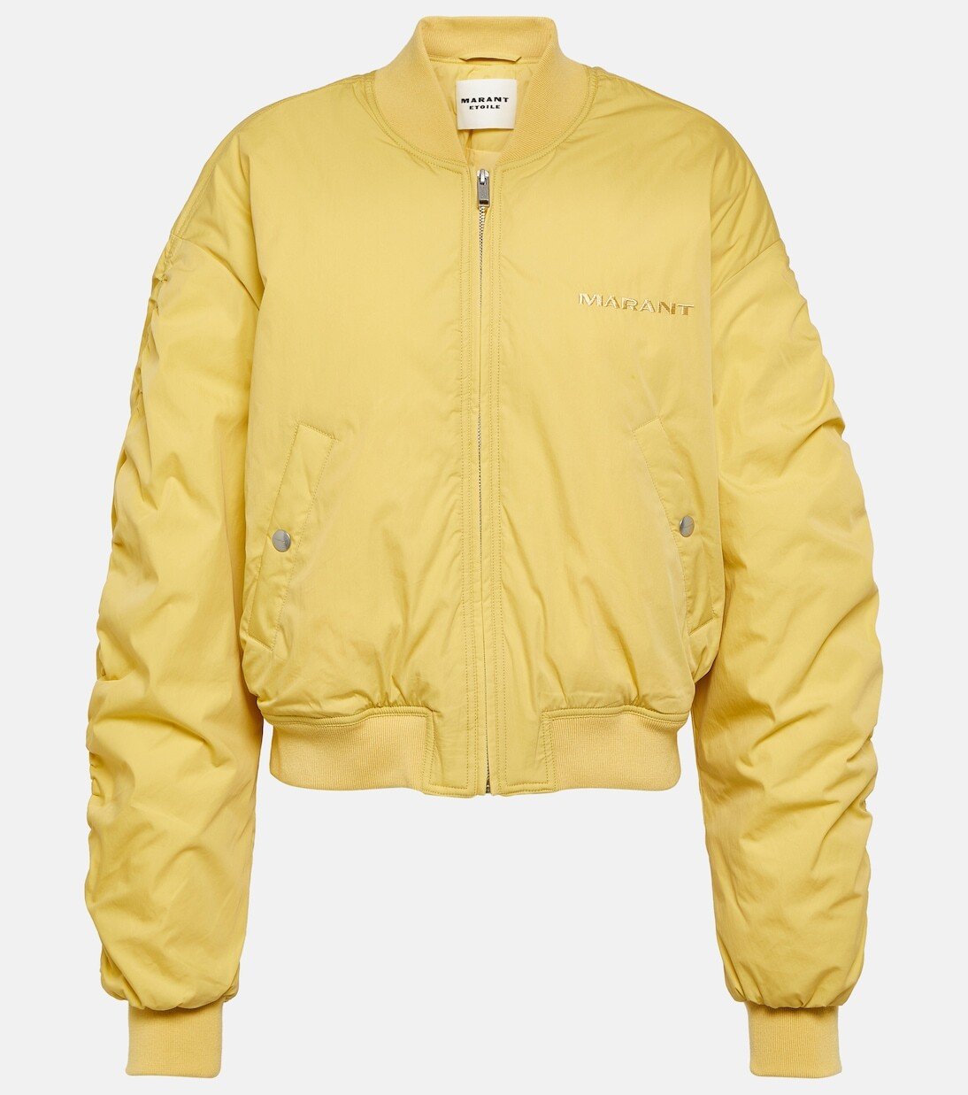 

Бомбер bessime из смесового хлопка Marant Etoile, желтый
