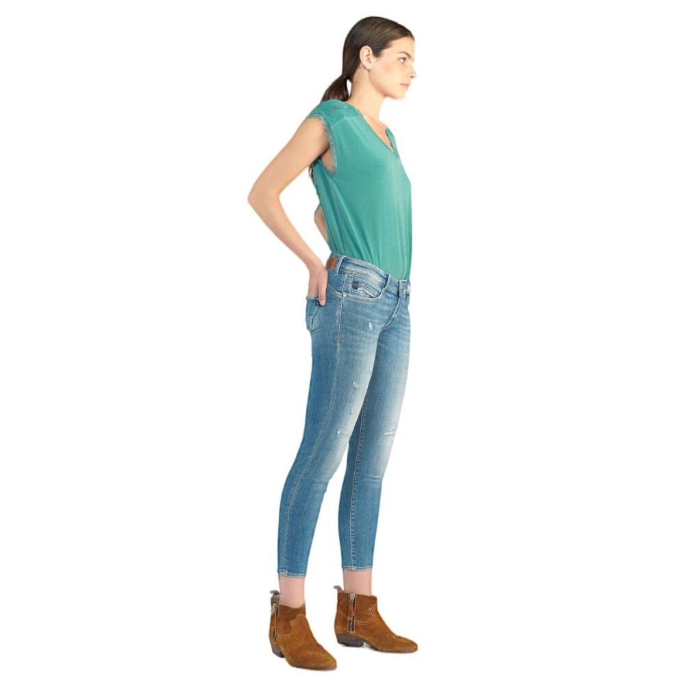 

Джинсы Le Temps Des Cerises 51945 Push-Up Slim Pulp 7/8, зеленый
