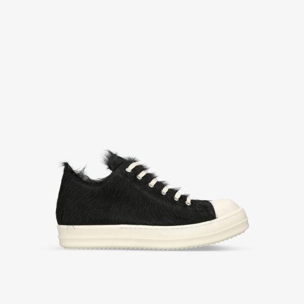 

Кожаные низкие кеды на зубчатой подошве Rick Owens, черный