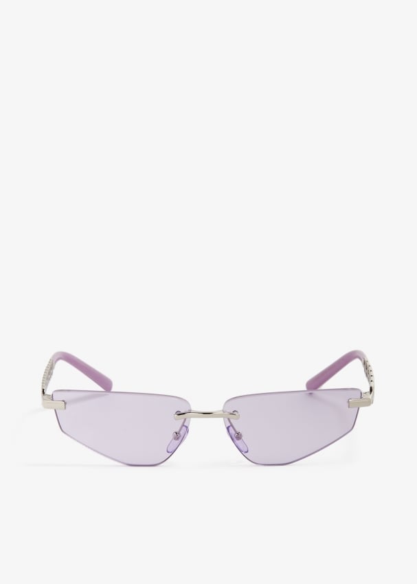 цена Солнцезащитные очки Dolce&Gabbana DG Essentials, фиолетовый