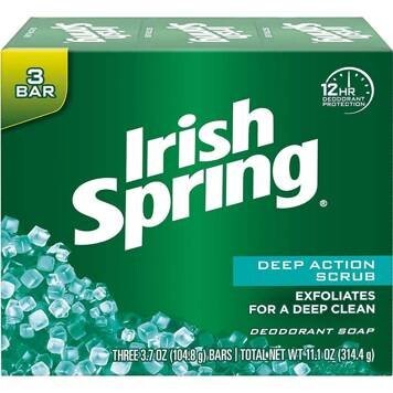 

Мыло-скраб глубокого действия, 3x104,8 г Irish Spring, Other