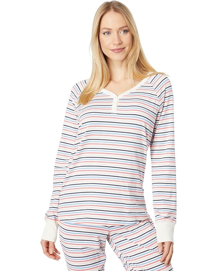 

Пижамный комплект L.L.Bean Super Soft Shrink-Free Lounge Set Stripe, цвет Sailcloth Multi Stripe