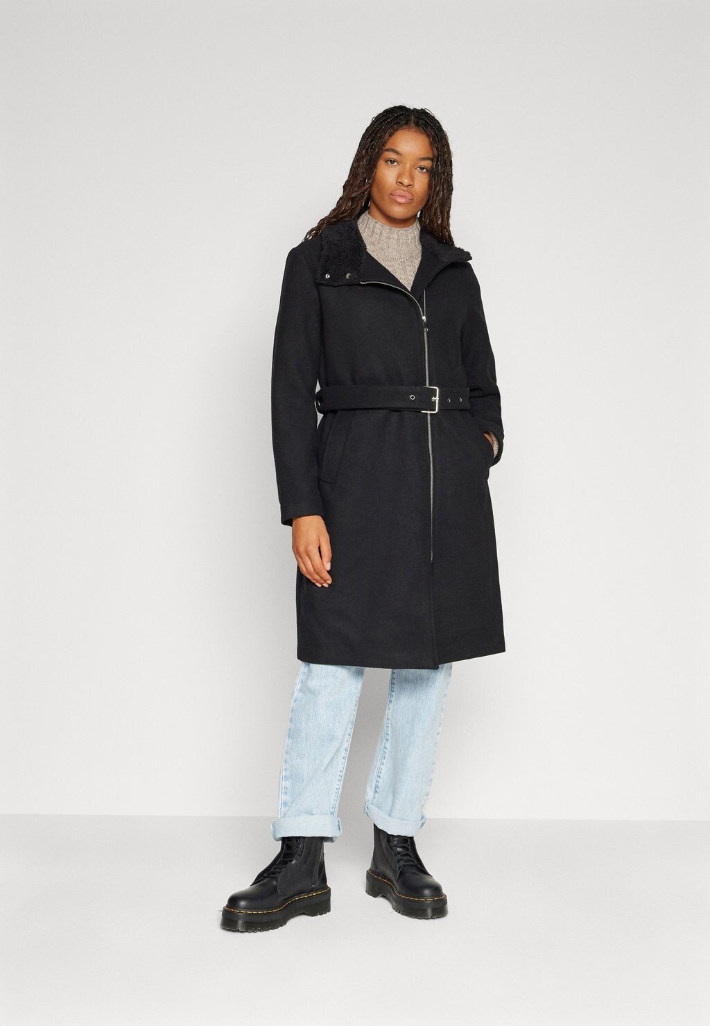 

Пальто классическое Vmdenverfebe Long Coat Vero Moda, черный