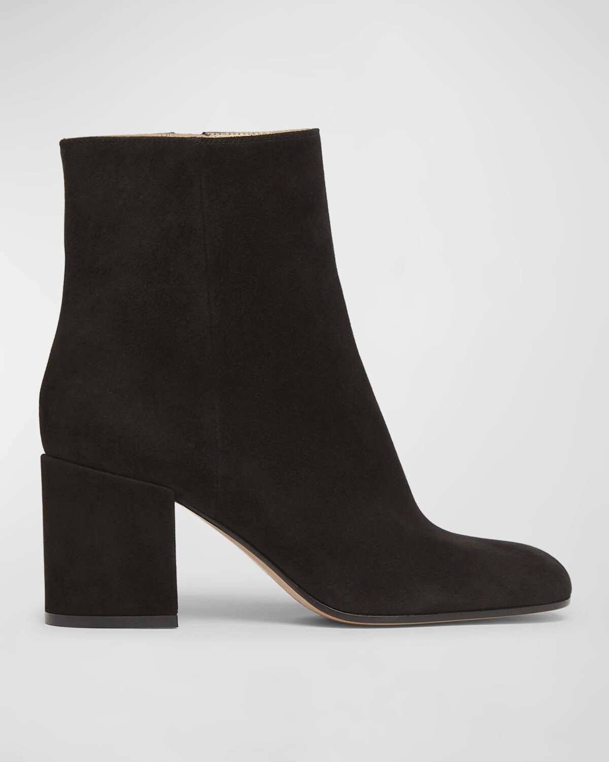 

Замшевые ботильоны Joelle на блочном каблуке Gianvito Rossi, черный