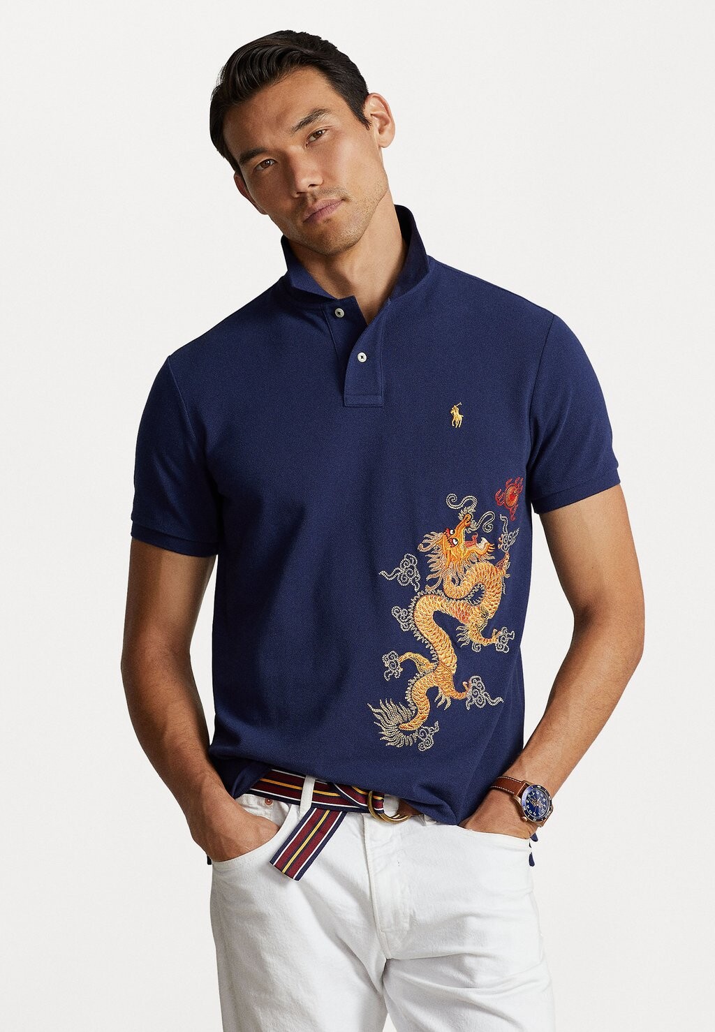 

Рубашка-поло КОРОТКИЙ РУКАВ Polo Ralph Lauren, темно-синий