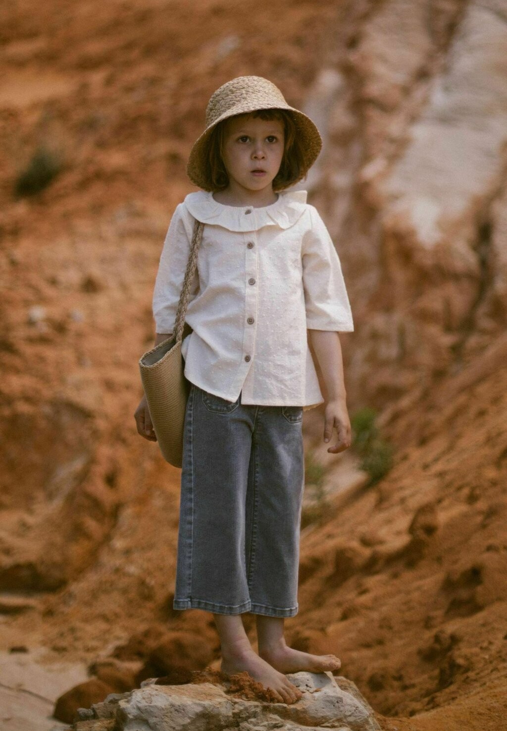 

Джинсы-клеш Lil' Atelier, цвет light grey denim