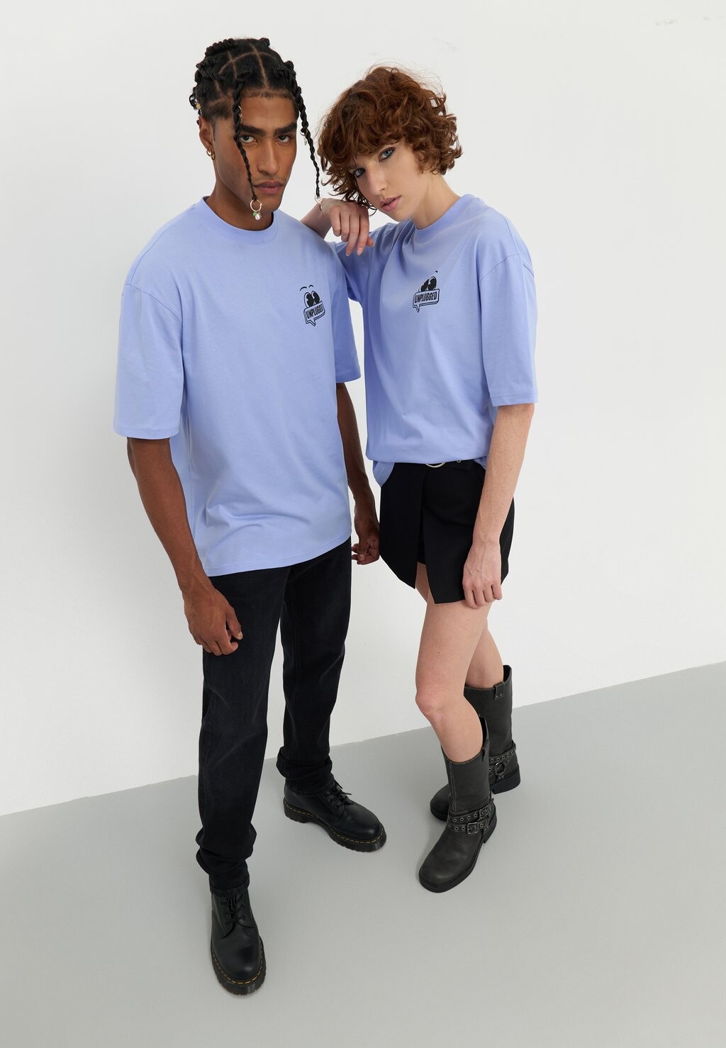 

Футболка с принтом UNISEX YOURTURN, светло-голубой