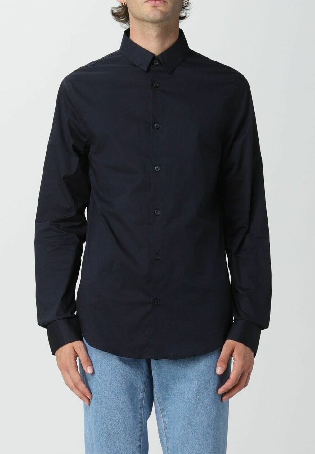 

Классическая рубашка Armani Exchange, синяя