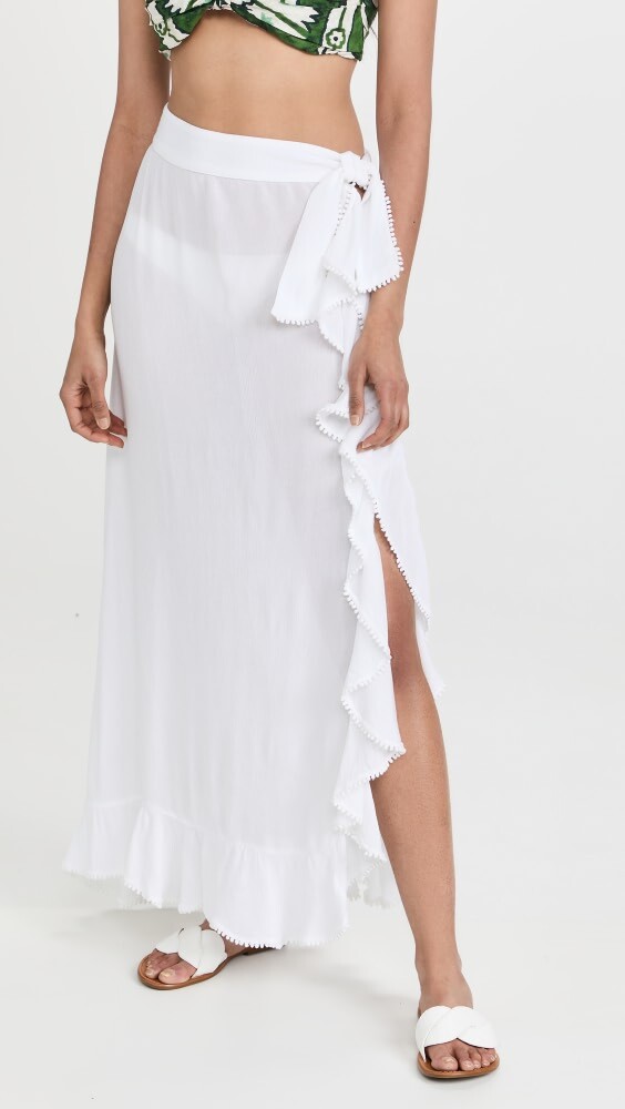 

Юбка Playa Lucila Ruffle, белый