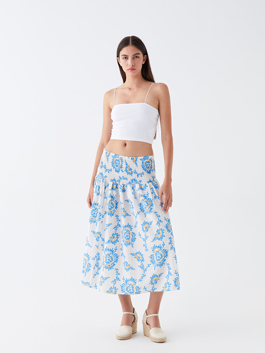 

Женская юбка с узором CALİMERA MODA, синий